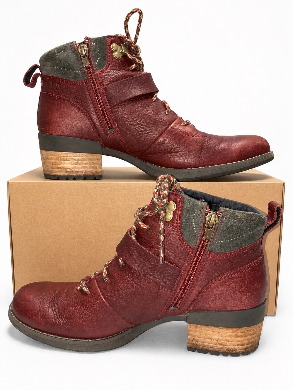 Merrell Shiloh II Women’s Waterproof Leather Boots Burgundy Size 8.5 M J003662 - Picture 2 of 9